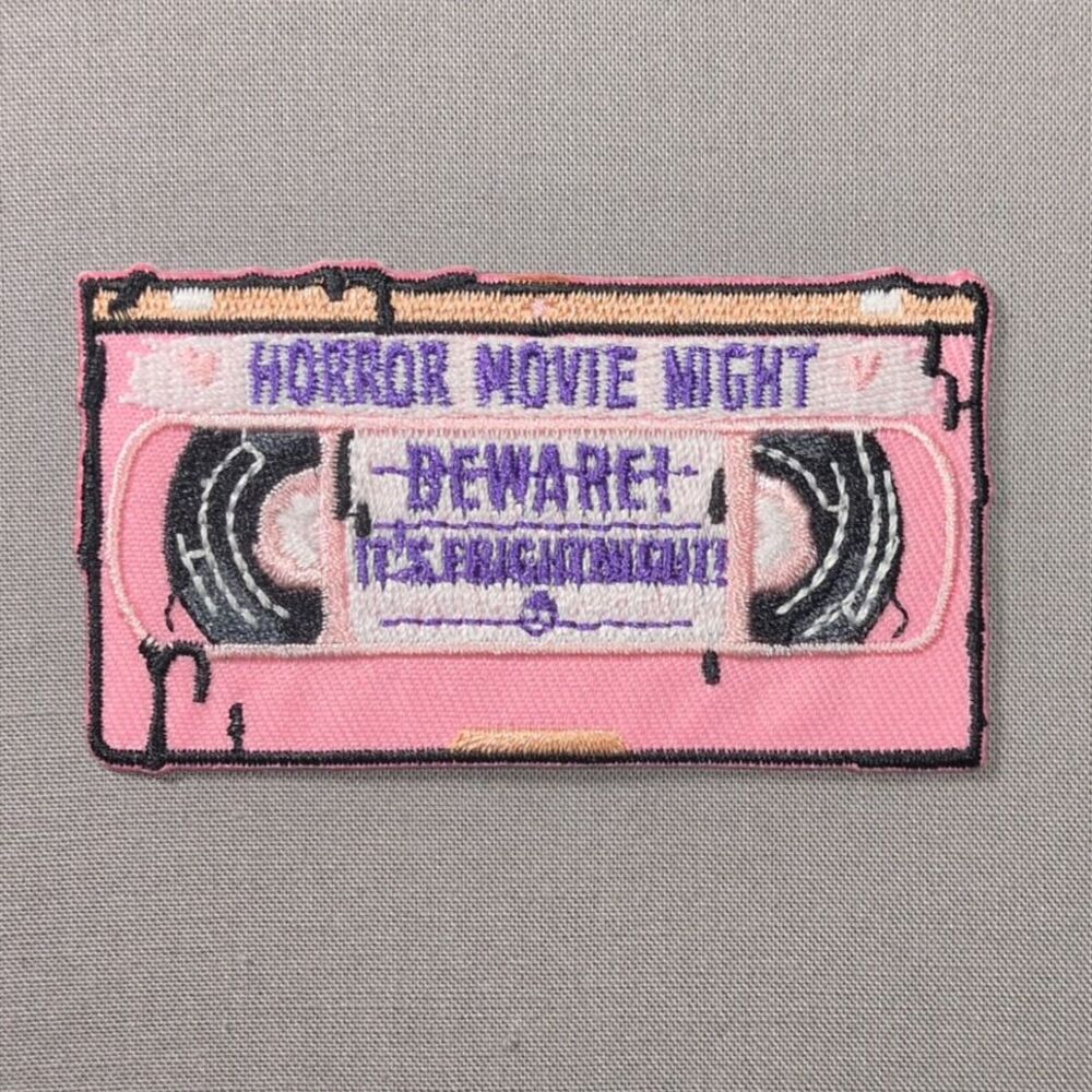 Horror Movie Night Beware It's Fright Night Iron On Patch